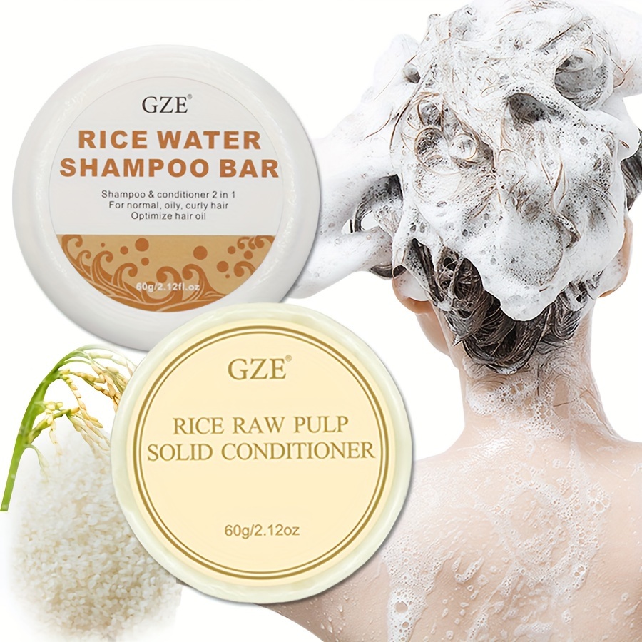Hair Care Treatment - Gze Rijst Water Shampoo Stuk Zeep
