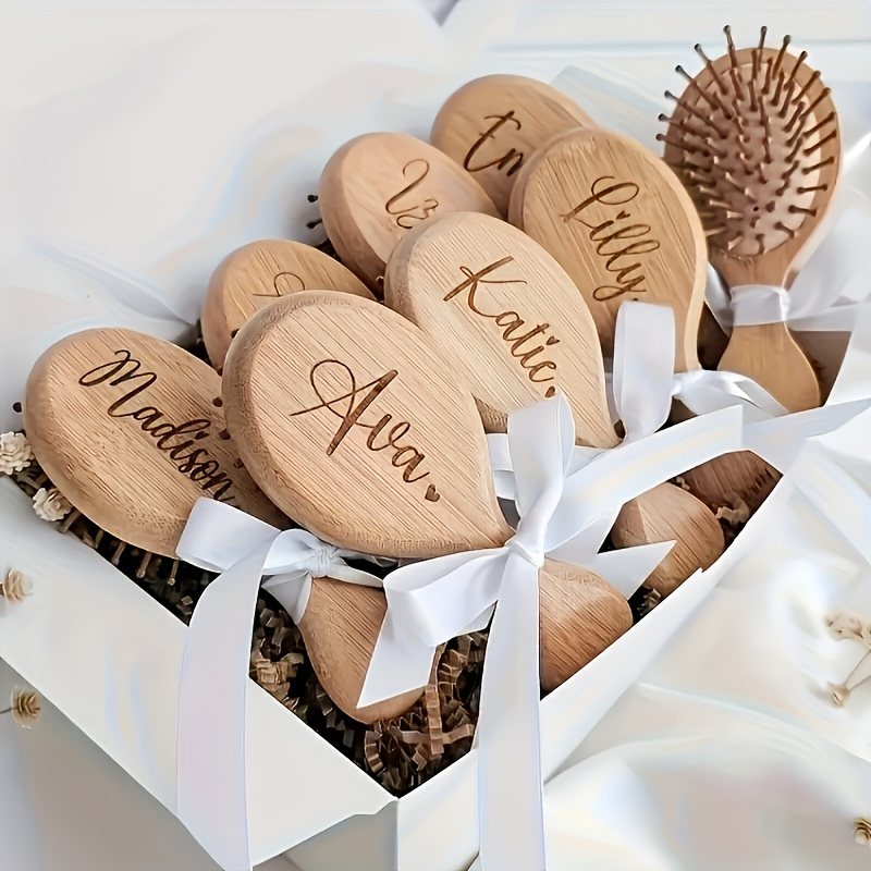 Hair Care Names - Mini draagbare massagekam met gepersonaliseerde naam,