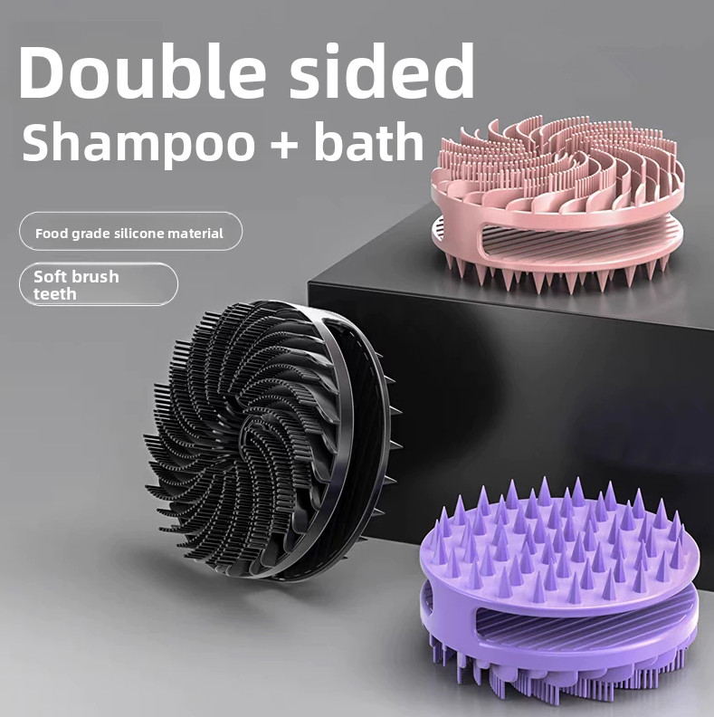 Scalp Scrub Exfoliant - 【Mooi】Zachte siliconen bodyscrubber, exfoliërende, niet-irriterende lichaamswas-massager,