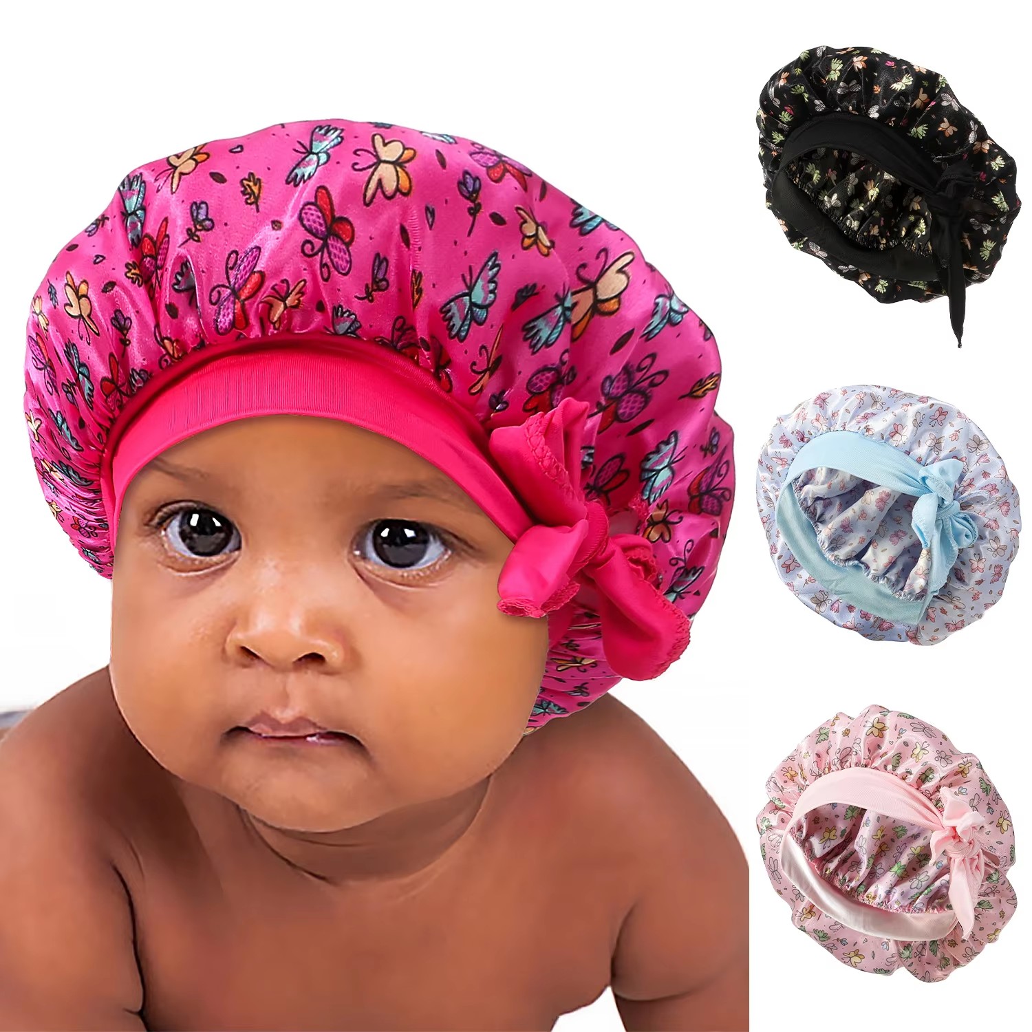Hair Care For 5 Year Old Girl - Satijnen motorkap voor babyhaarverzorging Nachtslaap Zijden