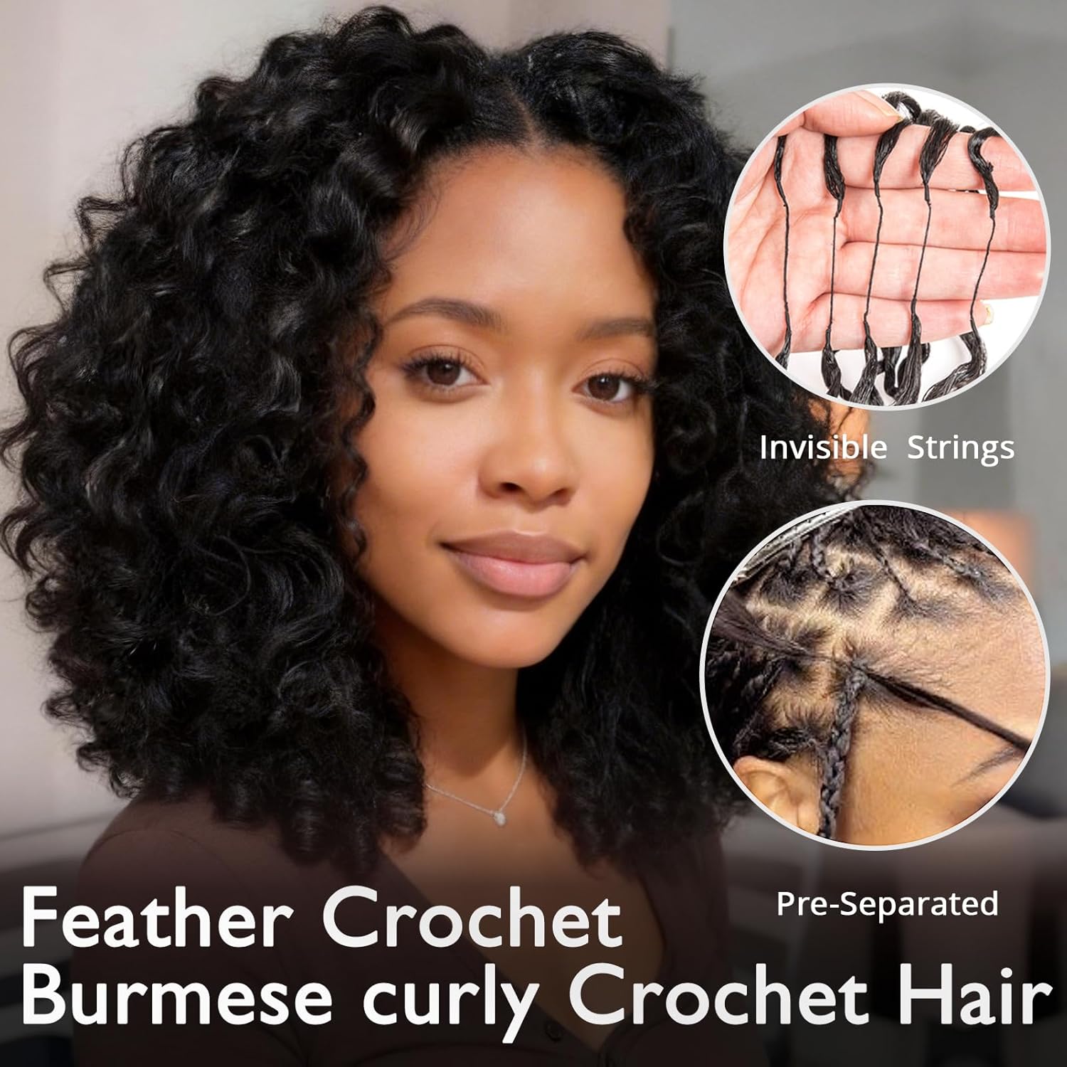Hair Care Color - 100% Echt Haar Veer Crochet 18A