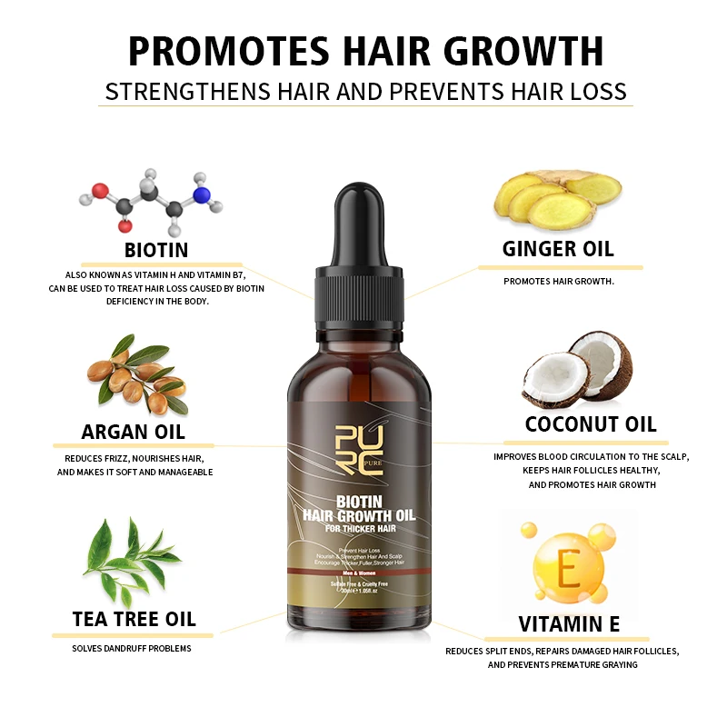 PURC Biotine Haarolie Haargroe - Hair Care Essence Oil recensie en prijs