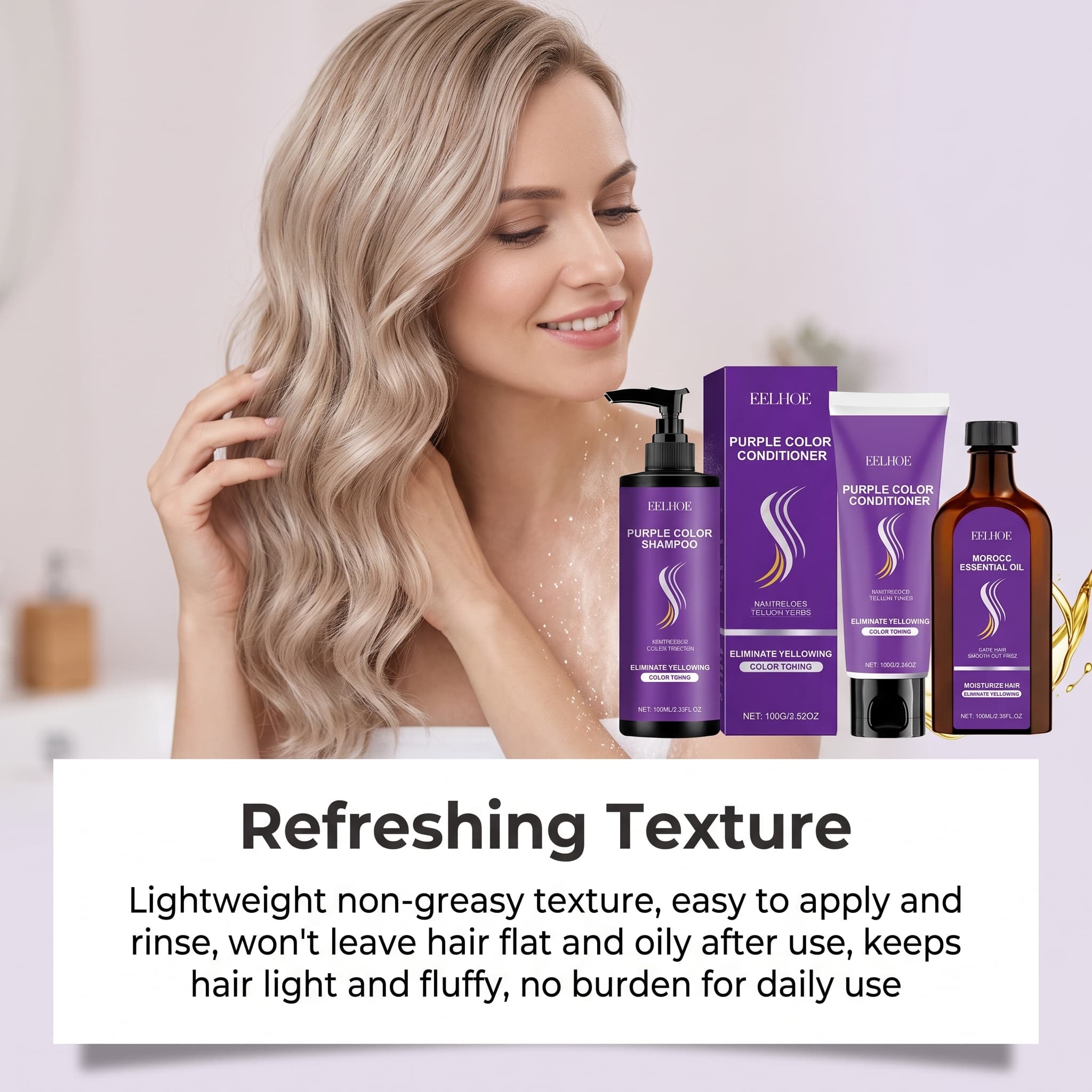 Paarse Shampoo Set met Conditi - Hair Care Color recensie en prijs