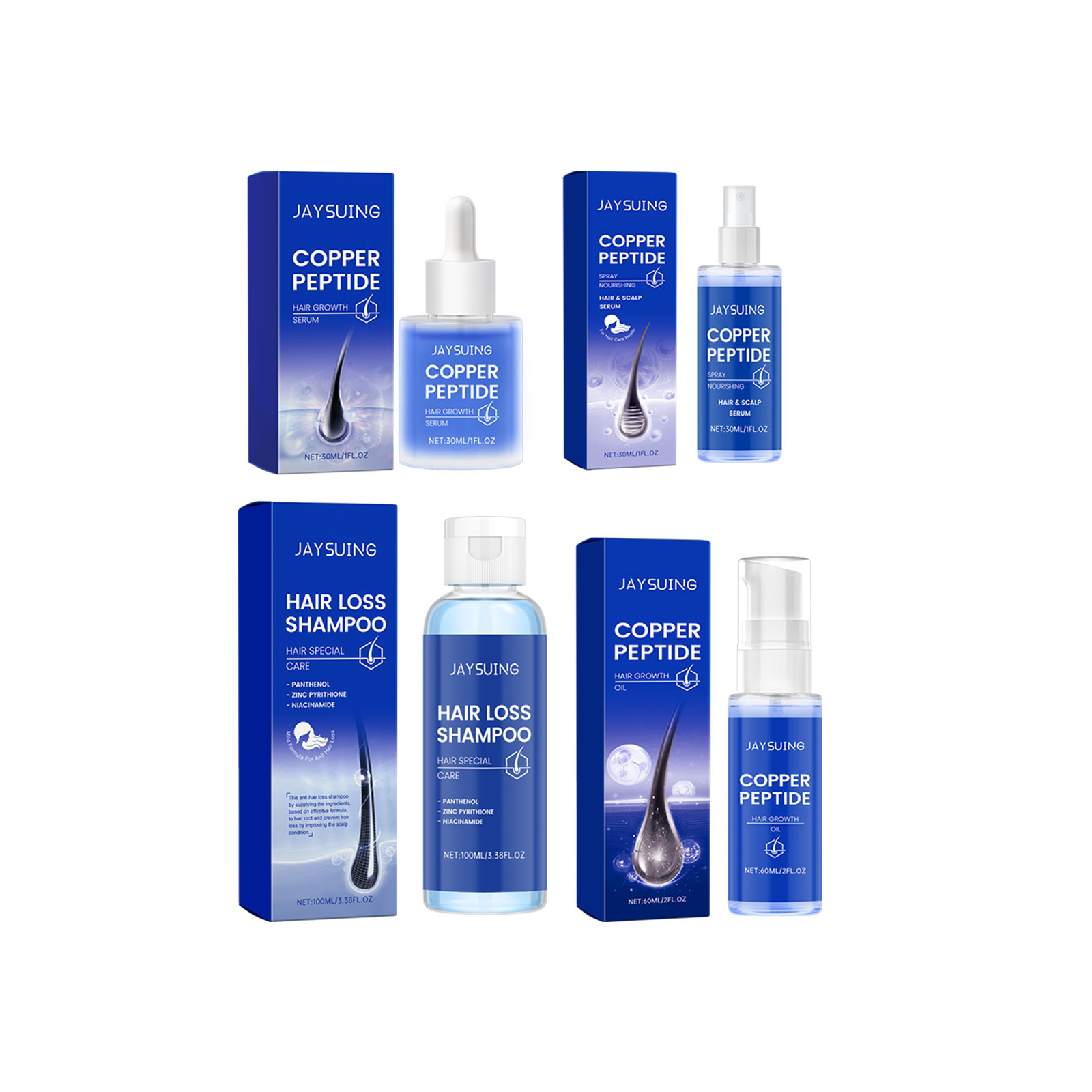 Koper Peptide Shampoo Haargroe - Hair Care Essence Oil recensie en prijs
