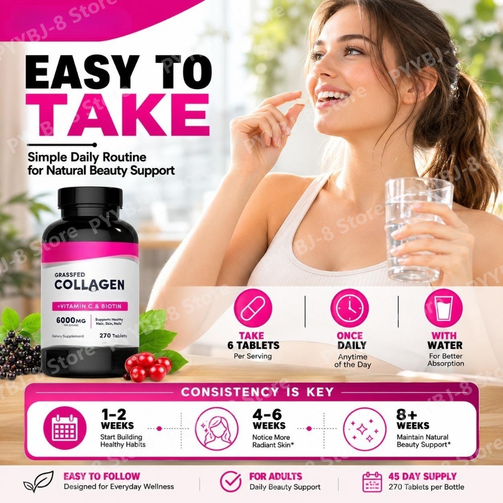 Collageen Tabletten 6000mg met - Hair Care Capsule recensie en prijs