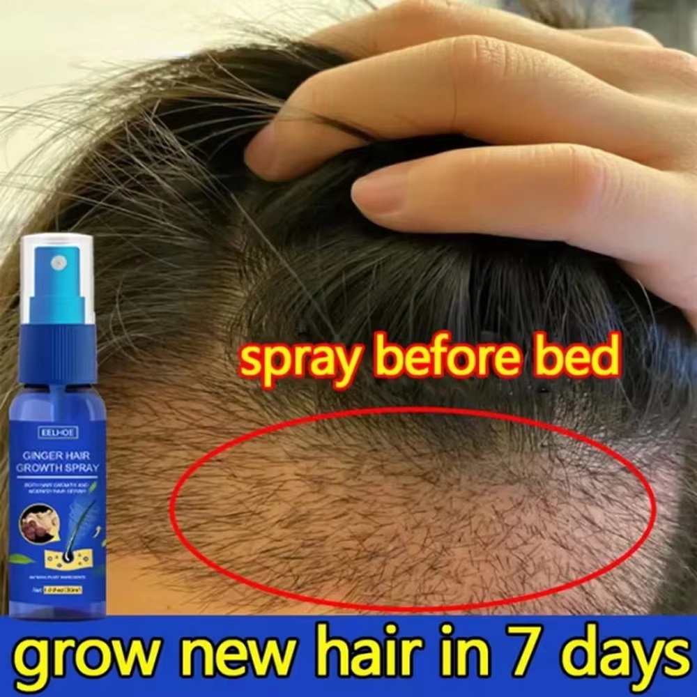 Snelle gember haar groeispray, - Hair Care Products recensie en prijs